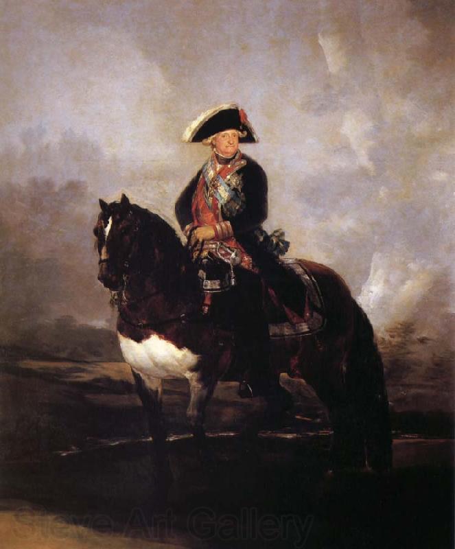 Francisco Goya Carlos IV on Horseback Spain oil painting art